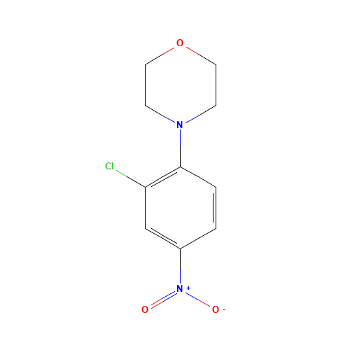 4-(2-CHLORO-4-NITRO-PHENYL)-MORPHOLINE (CAS: 55435-71-7) - Chemical Structure and Molecular Formula 