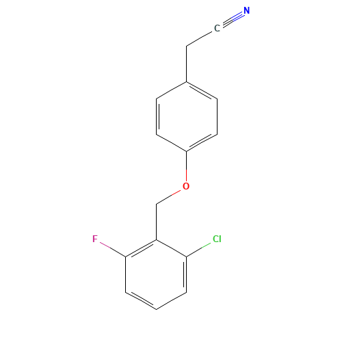 4-(2-CHLORO-6-FLUOROBENZYLOXY)PHENYLACETONITRILE (CAS: 175135-35-0) - Related Chemical Product