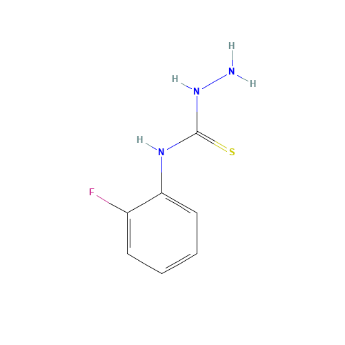 4-(2-FLUOROPHENYL)-3-THIOSEMICARBAZIDE (CAS: 38985-72-7) - Chemical Structure and Molecular Formula 