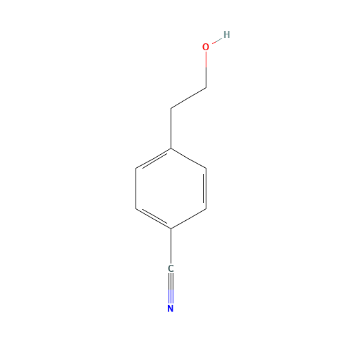 4-(2-HYDROXYETHYL)BENZONITRILE (CAS: 69395-13-7) - Chemical Structure and Molecular Formula 
