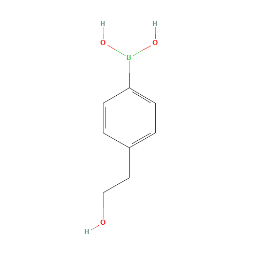 4-(2-Hydroxyethyl)phenylboronicacid (CAS: 137756-89-9) - Chemical Structure and Molecular Formula 