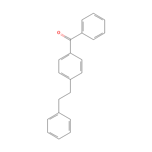 4-(2-PHENYLETHYL)BENZOPHENONE (CAS: 91036-10-1) - Chemical Structure and Molecular Formula 
