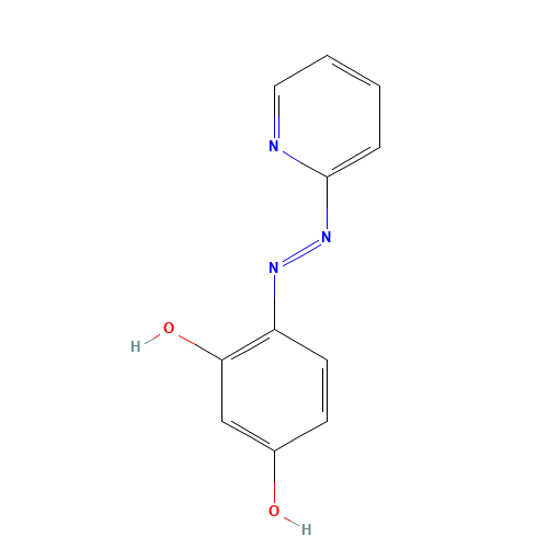 4-(2-PYRIDYLAZO)RESORCINOL (CAS: 1141-59-9) - Chemical Structure and Molecular Formula 