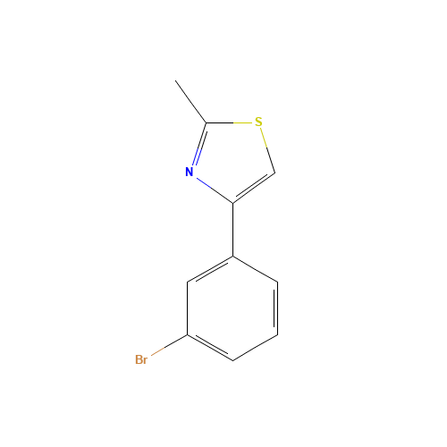 4-(3-BROMOPHENYL)-2-METHYL-1,3-THIAZOLE (CAS: 342405-21-4) - Related Chemical Product