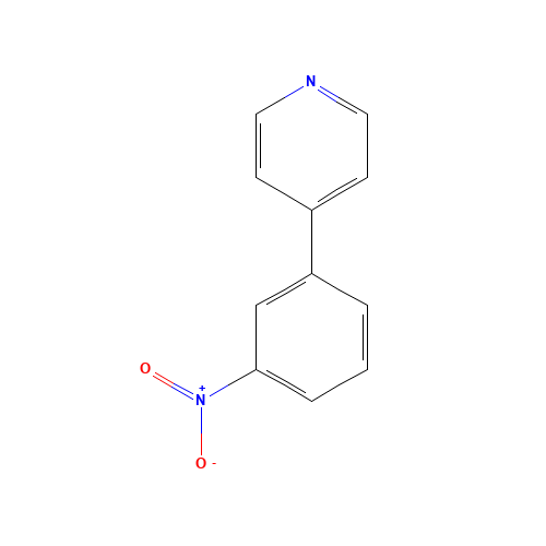 4-(3-Nitrophenyl)pyridine (CAS: 4282-48-8) - Chemical Structure and Molecular Formula 