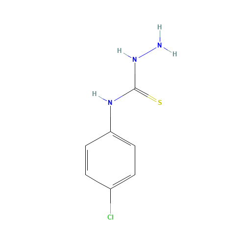 4-(4-CHLOROPHENYL)-3-THIOSEMICARBAZIDE (CAS: 22814-92-2) - Chemical Structure and Molecular Formula 