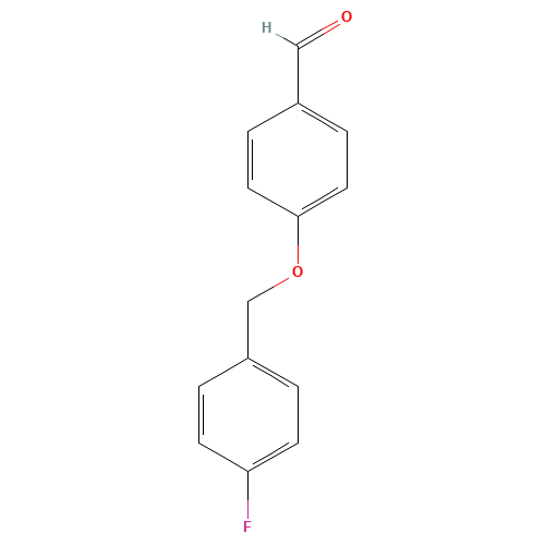 4-(4-FLUOROBENZYLOXY)BENZALDEHYDE (CAS: 56442-17-2) - Chemical Structure and Molecular Formula 