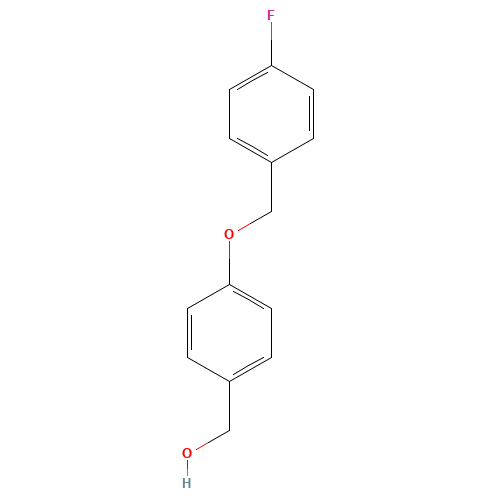 4-(4-FLUOROBENZYLOXY)BENZYL ALCOHOL (CAS: 117113-98-1) - Chemical Structure and Molecular Formula 