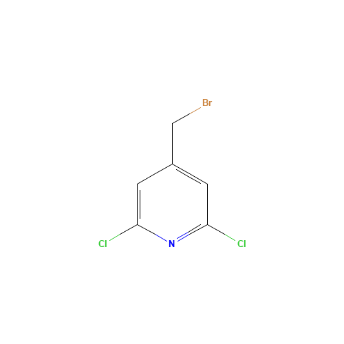 4-(BROMOMETHYL)-2,6-DICHLOROPYRIDINE (CAS: 175204-45-2) - Chemical Structure and Molecular Formula 