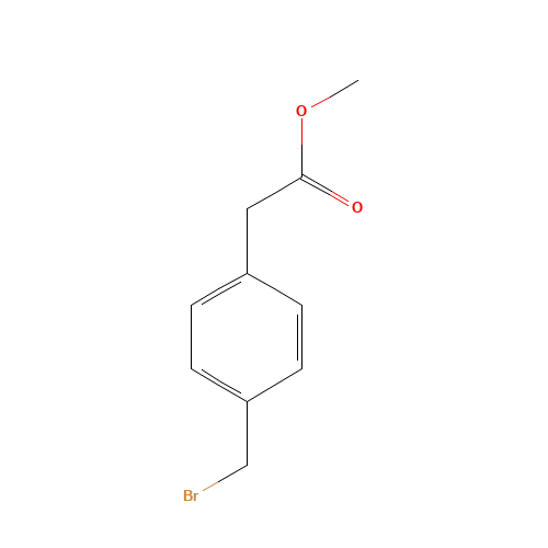 4-(Bromomethyl)phenylaceticacidphenacylester (CAS: 7398-42-7) - Chemical Structure and Molecular Formula 