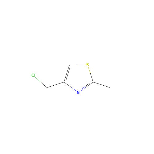 4-(CHLOROMETHYL)-2-METHYL-1,3-THIAZOLE (CAS: 39238-07-8) - Chemical Structure and Molecular Formula 