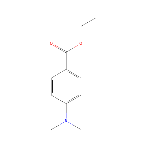 Ethyl 4-dimethylaminobenzoate (CAS: 10287-53-3) - Chemical Structure and Molecular Formula 