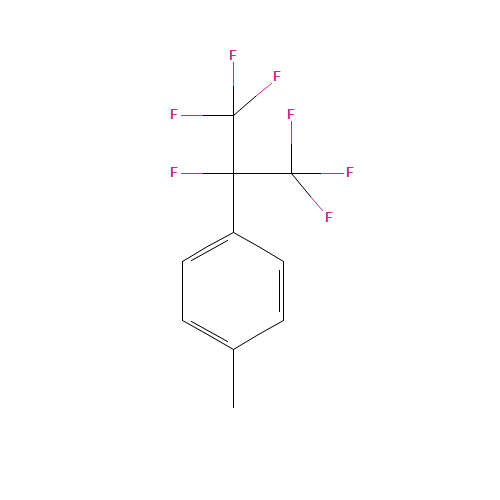 4-(HEPTAFLUOROISOPROPYL)TOLUENE (CAS: 2396-26-1) - Chemical Structure and Molecular Formula 