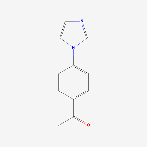4'-(IMIDAZOL-1-YL)ACETOPHENONE (CAS: 10041-06-2) - Chemical Structure and Molecular Formula 