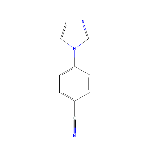 4-(1H-IMIDAZOL-1-YL)BENZONITRILE (CAS: 25372-03-6) - Chemical Structure and Molecular Formula 