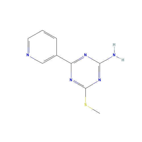 4-(METHYLTHIO)-6-(3-PYRIDYL)-1,3,5-TRIAZIN-2-AMINE (CAS: 175204-62-3) - Related Chemical Product