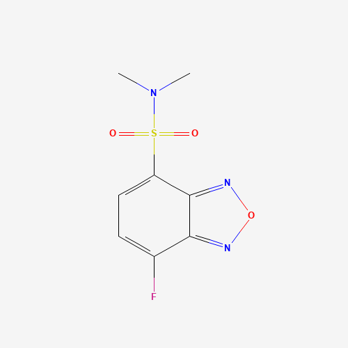 4-(N,N-DIMETHYLAMINOSULFONYL)-7-FLUORO-2,1,3-BENZOXADIAZOLE (CAS: 98358-90-8) - Chemical Structure and Molecular Formula 