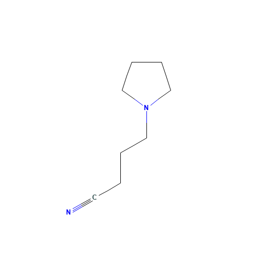 1-Pyrrolidinobutyronitrile (CAS: 35543-25-0) - Chemical Structure and Molecular Formula 