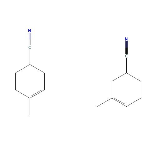 3(OR 4)-METHYL-3-CYCLOHEXENECARBONITRILE (CAS: 38094-70-1) - Chemical Structure and Molecular Formula 