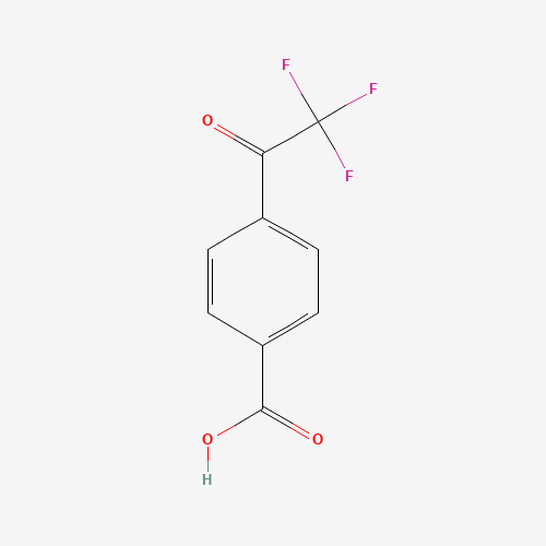 4-(TRIFLUOROACETYL)BENZOIC ACID (CAS: 58808-59-6) - Chemical Structure and Molecular Formula 