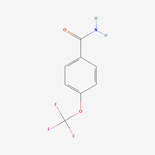 4-(TRIFLUOROMETHOXY)BENZAMIDE (CAS: 456-71-3) - Chemical Structure and Molecular Formula 