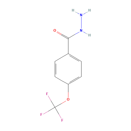 4-(TRIFLUOROMETHOXY)BENZOIC ACID HYDRAZIDE (CAS: 175277-18-6) - Chemical Structure and Molecular Formula 