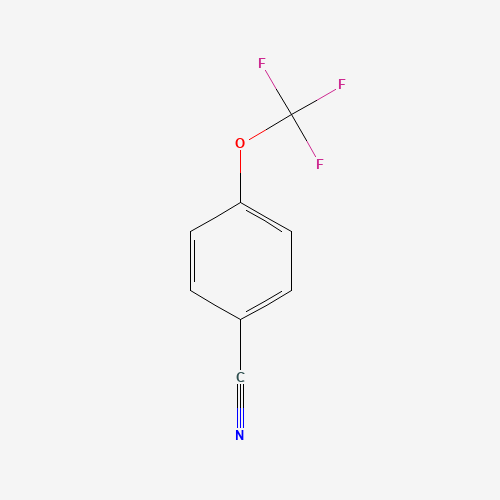 4-(Trifluoromethoxy)benzonitrile (CAS: 332-25-2) - Chemical Structure and Molecular Formula 