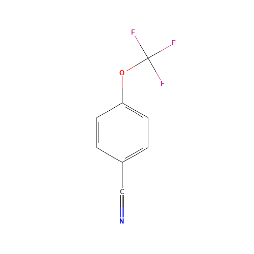 4-(Trifluoromethoxy)benzonitrile (CAS: 332-25-2) - Chemical Structure and Molecular Formula 