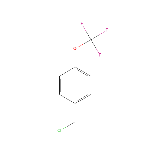 4-(Trifluoromethoxy)benzyl chloride (CAS: 65796-00-1) - Chemical Structure and Molecular Formula 