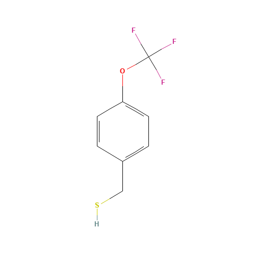 4-(TRIFLUOROMETHOXY)BENZYL MERCAPTAN (CAS: 175278-03-2) - Chemical Structure and Molecular Formula 