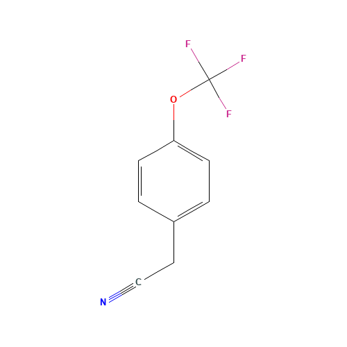 4-(TRIFLUOROMETHOXY)PHENYLACETONITRILE (CAS: 49561-96-8) - Chemical Structure and Molecular Formula 
