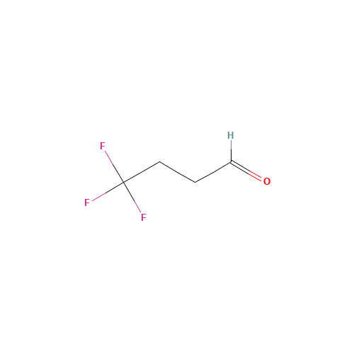 4,4,4-TRIFLUOROBUTYRALDEHYDE (CAS: 406-87-1) - Chemical Structure and Molecular Formula 