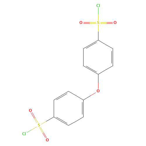 4,4'-Bis(chlorosulfonyl)diphenyl ether (CAS: 121-63-1) - Chemical Structure and Molecular Formula 