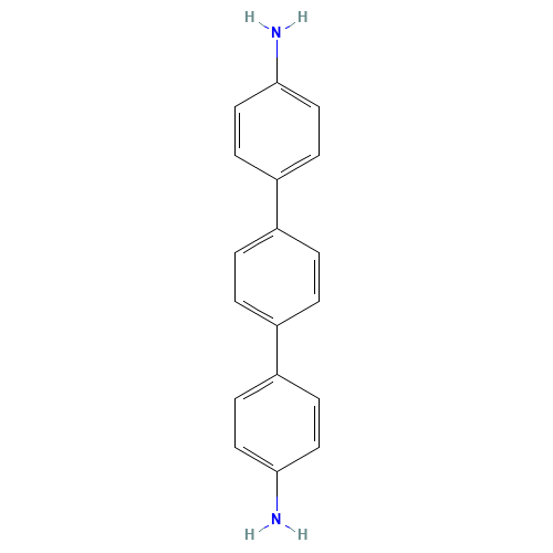 4,4''-DIAMINO-P-TERPHENYL (CAS: 3365-85-3) - Chemical Structure and Molecular Formula 