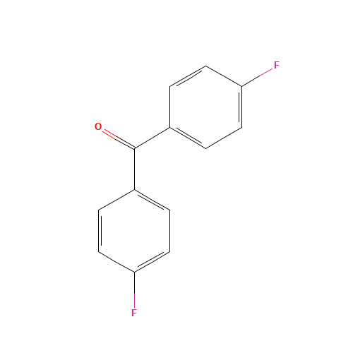 Bis(4-fluorophenyl)-methanone (CAS: 345-92-6) - Chemical Structure and Molecular Formula 