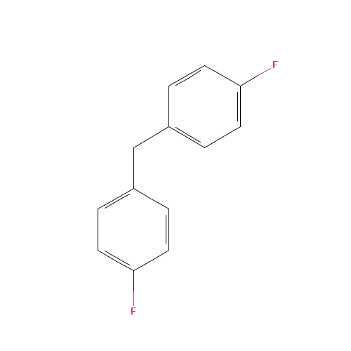 4,4'-Difluorodiphenylmethane (CAS: 457-68-1) - Chemical Structure and Molecular Formula 