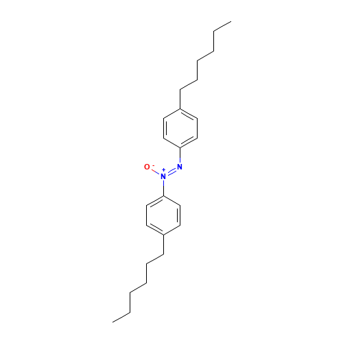 4,4'-DIHEXYLAZOXYBENZENE (CAS: 37592-88-4) - Chemical Structure and Molecular Formula 