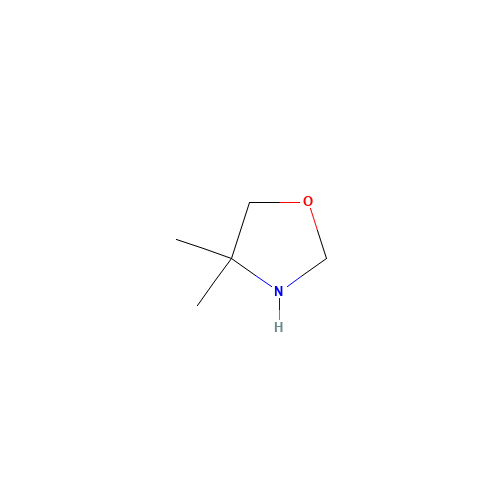 4,4-DIMETHYLOXAZOLIDINE (CAS: 51200-87-4) - Chemical Structure and Molecular Formula 