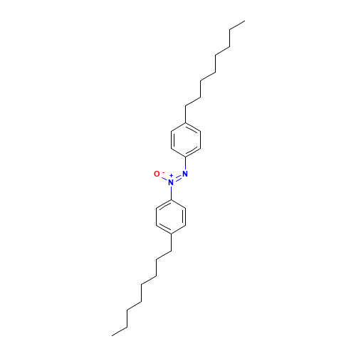 4,4'-DIOCTYLAZOXYBENZENE (CAS: 37592-90-8) - Chemical Structure and Molecular Formula 