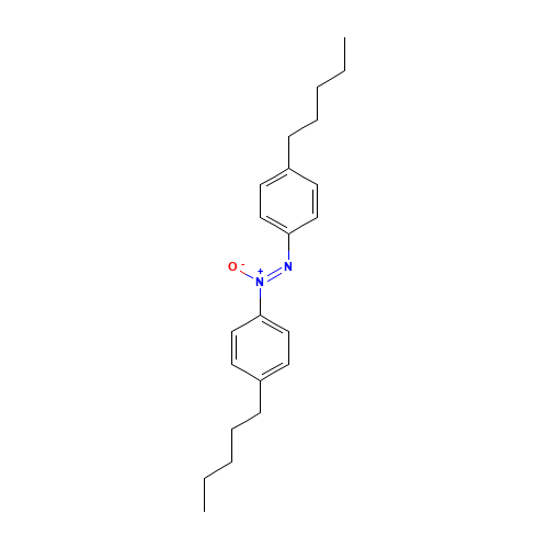 4,4'-DIPENTYLAZOXYBENZENE (CAS: 37592-87-3) - Chemical Structure and Molecular Formula 
