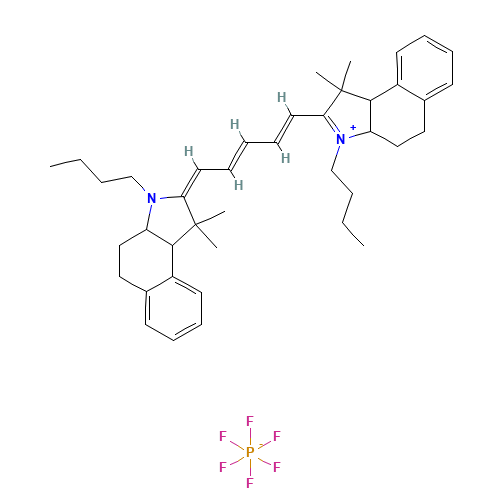 4,5:4',5'-DIBENZO-1,1'-DIBUTYL-3,3,3',3'-TETRAMETHYLINDADICARBOCYANINE HEXAFLUOROPHOSPHATE (CAS: 137147-59-2) - Related Chemical Product
