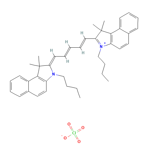 4,5:4',5'-DIBENZO-1,1'-DIBUTYL-3,3,3',3'-TETRAMETHYLINDADICARBOCYANINE PERCHLORATE (CAS: 121482-73-3) - Related Chemical Product