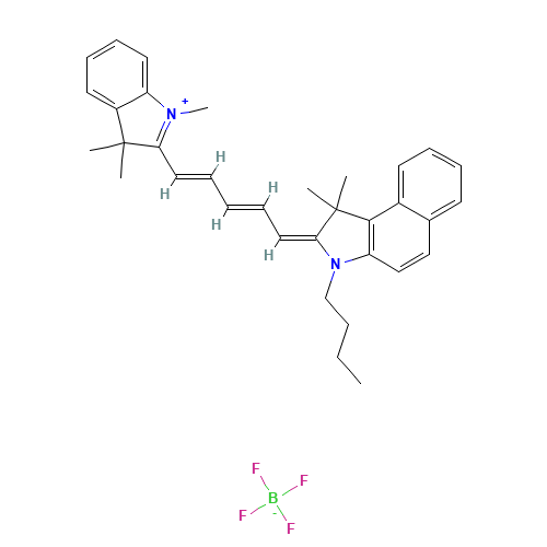 4,5 BENZO-1-BUTYL-1',3,3,3',3'-PENTA-METHYLINDADICARBOCYANINE TETRAFLUOROBORATE (CAS: 172491-72-4) - Related Chemical Product