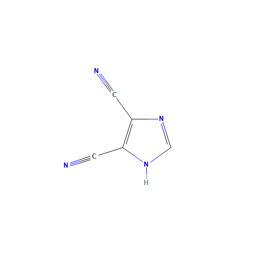 1H-Imidazole-4,5-dicarbonitrile (CAS: 1122-28-7) - Chemical Structure and Molecular Formula 