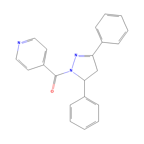 4,5-Dihydro-3,5-diphenyl-1-(4-pyridinylcarbonyl)-(1H)pyrazole (CAS: 336795-64-3) - Related Chemical Product