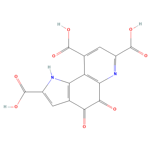 Pyrroloquinoline quinone (CAS: 72909-34-3) - Chemical Structure and Molecular Formula 