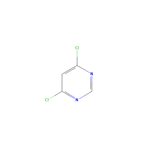 4,6-Dichloropyrimidine (CAS: 1193-21-1) - Chemical Structure and Molecular Formula 