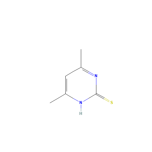 4,6-Dimethyl-2-mercaptopyrimidine (CAS: 22325-27-5) - Chemical Structure and Molecular Formula 