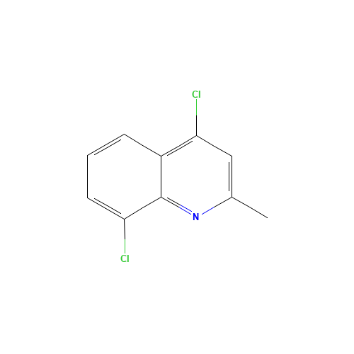 4,8-DICHLORO-2-METHYLQUINOLINE (CAS: 75896-69-4) - Chemical Structure and Molecular Formula 