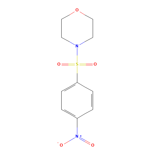 4-[(4-NITROPHENYL)SULFONYL]MORPHOLINE (CAS: 1024-30-2) - Chemical Structure and Molecular Formula 